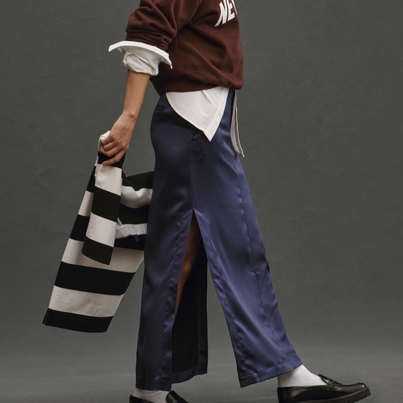 Anthropologie Sateen Trouser Skirt - Picture 3 of 5